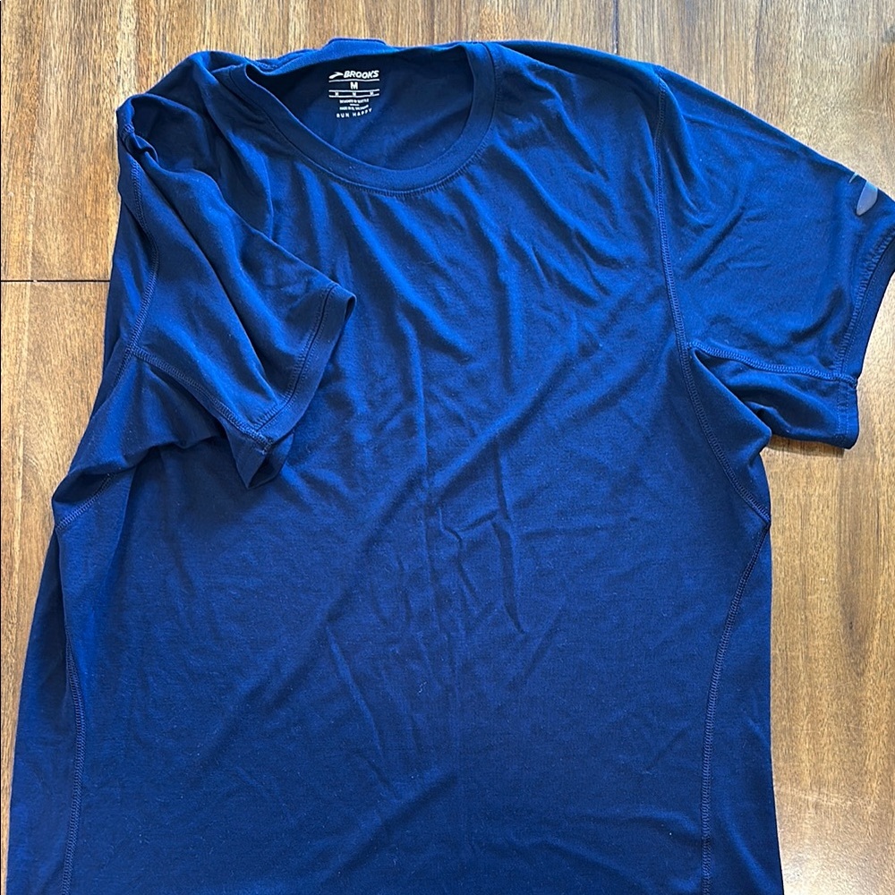 Brooks Blue Short Sleeve Tee